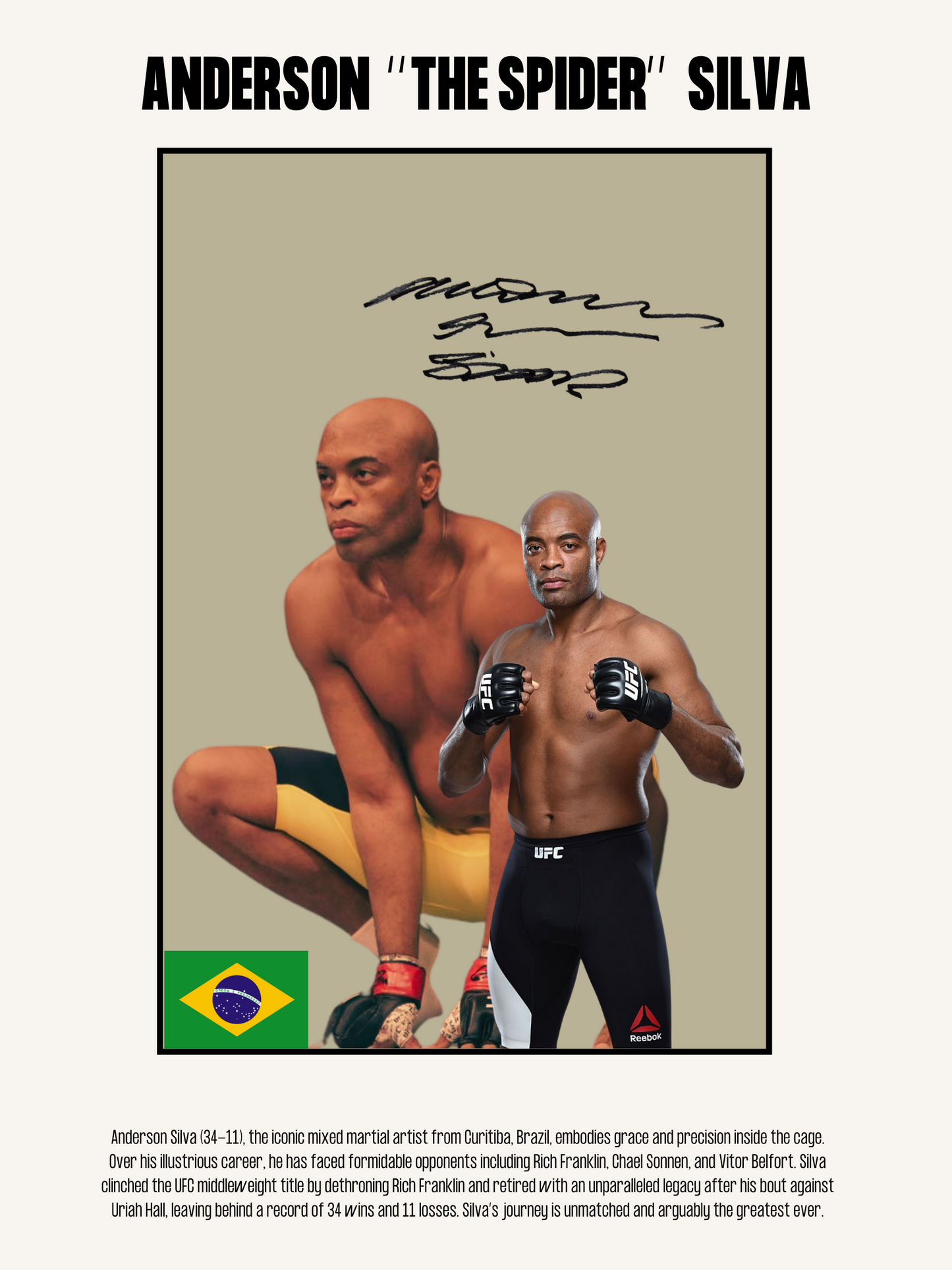 ANDERSON SILVA- GOATS Collection